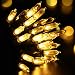 RECESKY Christmas String Lights with Timer - 50 LED 19ft Fairy Battery Operated Mini String Light for Outdoor Indoor Garden Patio Party Home Wreath Xmas Decor Christmas Tree Decoration - Warm White