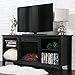 Home Accent Furnishings Lucas 58 Inch TV Stand with Fireplace in Black