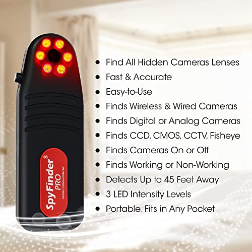 SPYFINDER PRO Hidden Spy Camera Detector Hidden Camera Tracking