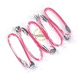 5-PCS, 18-Inch SATA III 6.0 Gbps Cable with Locking Latch and 90-Degree Plug - Red Style: 5 PCS 90 Degree(18 Inch) Red, Model: KT-278951