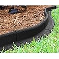 EcoBorder Black Recycled Rubber 4ft Lawn Edging (6pc Box)