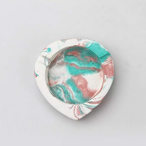 Amazon Chunshenn 雑貨 小物デザイン ふた女性の灰皿カラーかわいいハート型のセメント灰皿灰皿ホームステイホームギフトと室内灰皿のための 灰皿灰皿 おしゃれ ユニーク 面白 プレゼント インテリア オンライン通販