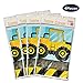WERNNSAI Dump Truck Table Covers - 4 Pack 108''x 54'' Disposable Printed Plastic Tablecloth Party Supplies for Kids Boys Birthday Construction Party Decorations