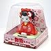 UFindings Solar Bobblehead Toy Figure, Maiko Geisha - Red