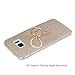 Badalink Galaxy S7 Edge Case (NOT for S7) Ring Holder Kickstand Shockproof Drop Protection TPU Bumper with Detachable Shiny Shell Slim-Fit Protective Cover for Galaxy S7 Edge (Gold)