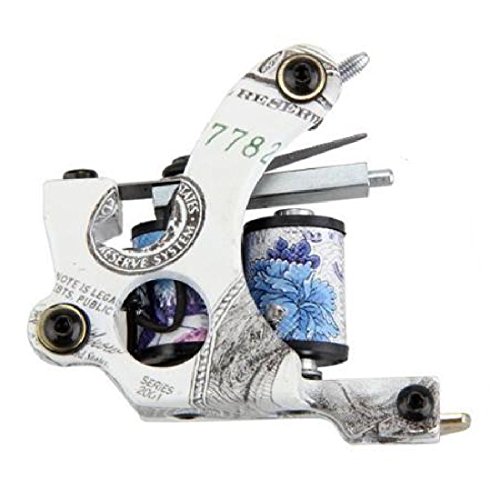 Dollar Pattern Tattoo Machine Gun Shader Liner 10-Wrap Coil Supplies Body Art