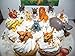 Deluxe Cake Toppers Cupcake Decorations 12 Set with 10 Figures From The Lion King Movie, Movie Sticker and LKRing Featuring Simba, Scar, Hyenas