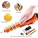 Pin Pointer Metal Detector, Hand-held Metal Detector 360° Scanning Unearthing Treasure Finder Buzzer Vibration with High Sensitivity (Orange)