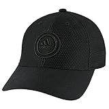adidas Mens Soldier Stretch Fit Structured Cap, Black/Black, Large/X-Large