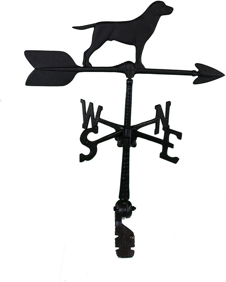 Weathervanes - Montague Metal Products 24-Inch Weathervane with Retriever Ornament