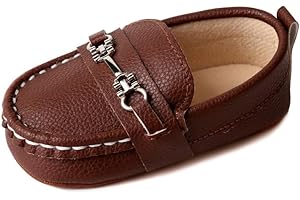 QIETION Baby Boys Girls Oxford Shoes PU Leather Soft Sole Sneakers Anti-Slip Toddler Ankle Boots Infant Walking Shoes