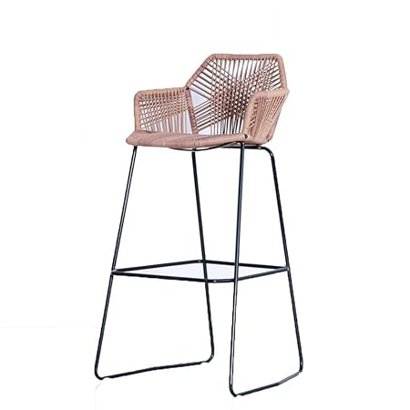 Zhjjbd Vimini Sedia Alta Tavolo E Sedie Da Esterno Bar