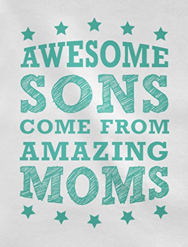 TeeStars - Mother's Day Gift - Awesome Sons Come From Amazing Moms Baby Bodysuit 6M Navy