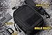 AMYIPO MOLLE Pouch Multi-purpose Compact Tactical Waist Bags Small Utility Pouch (75 Black Pouch with Shoulder Strap)