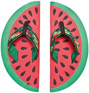 Handmade Flip-Flops Beach wear Watermelon Style Collection Rubber Material Slippers red Size Pair