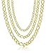 Besteel Jewelry 3-9mm Stainless Steel Figaro Chain Necklace for Men and Women 18-36 Inch