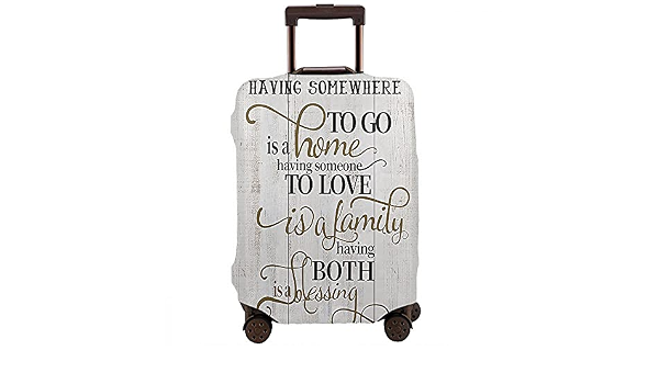 Amazon.com: WONDERTIFY Funda para maleta con texto inspirado en la familia,  para casa, bendición de falimy, vintage, de madera, elástico, lavable, para  viaje, para maleta de 25 a 28 pulgadas : Ropa,