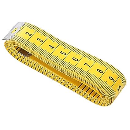 HASTHIP Plastic Measuring Tape for Sewing Tailor Ruler (120 Inch,Yellow)