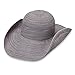Wallaroo Hat Company Women’s Scrunchie Sun Hat – UPF 50+ Sun Protection, Packable and Adjustable Sizing for Medium Crown Sizes – Sun-Smart Hat for Travel, Poolside, Everyday (Grey/White Dots)