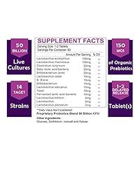 Probiotics for Women 50 Billion CFU, 14 Strains, Supports Vaginal, Digestive and Immune Health,...