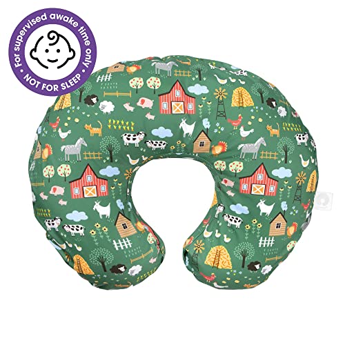 Boppy Nursing Pillow Original Support, Green Farm, Ergonomic Nursing