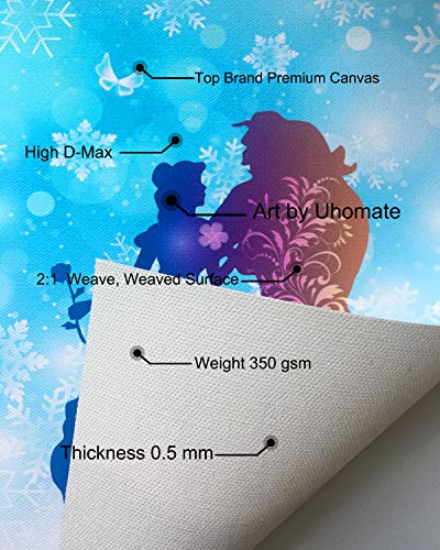 Uhomate-Princess-Belle-Beauty-and-The-Beast-Beauty-Beast-Home-Canvas-Prints-Wall-Art-Inspirational-Quotes-Wall-Decor-Living-Room-Bedroom-Bathroom-Artwork-C019-8X10