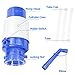 Drinking Water Pump, Manual Water Bottle Pump with Water Switch for 3 5 6 Gallon Jug