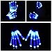 Vbiger LED Gloves Knit Gloves Party Light Show Gloves Finger Lights Toys Christmas Gift for Men Women