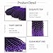 HVAXING 8 inch Short Marlybob Crochet Braiding Hair 3 Bundles/pack Afro Kinky Curly Synthetic Ombre Braids Hair Extensions (Natural Color-Purple)