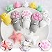 Outee 16 Pcs Mochi Cat Mini Squishies Kawaii Mini Squishies Toys Animals Mini Animal Squishies Stress Cat Squishies Mochi Kawaii Squishies Toys Squishies Animals Stress Relief
