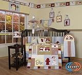 Boutique Brand New GEENNY Baby Boy FireTruck 13PCS CRIB BEDDING SET