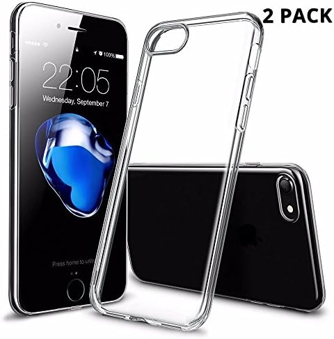 Asking 2 packs Ultra-thin Silicone-TPU Case for iphone 6/6s Transparent Case Perfect Protection Grip Anti-shock