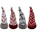 S-DEAL Christmas Gnome Plush Scandinavian Tomte Nordic Figurine Swedish Yule Santa Holiday Decorations Winter Table Ornament Set of 4