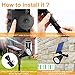 Solar Landscape Spotlight, 4-LED Bulbs Solar Landscape Lights 180 ° Adjustable Waterproof Outdoor Security Lighting 2-in-1 Wall Lights Auto On/Off for Backyard Driveway Patio Gardens Lawn Pool