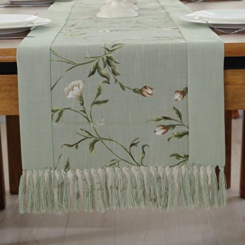 Chinese table runner/ modern minimalist table cloth/American bed scarf/ cotton and linen placemat/ table cloth-A 38x200cm(15x79inch)