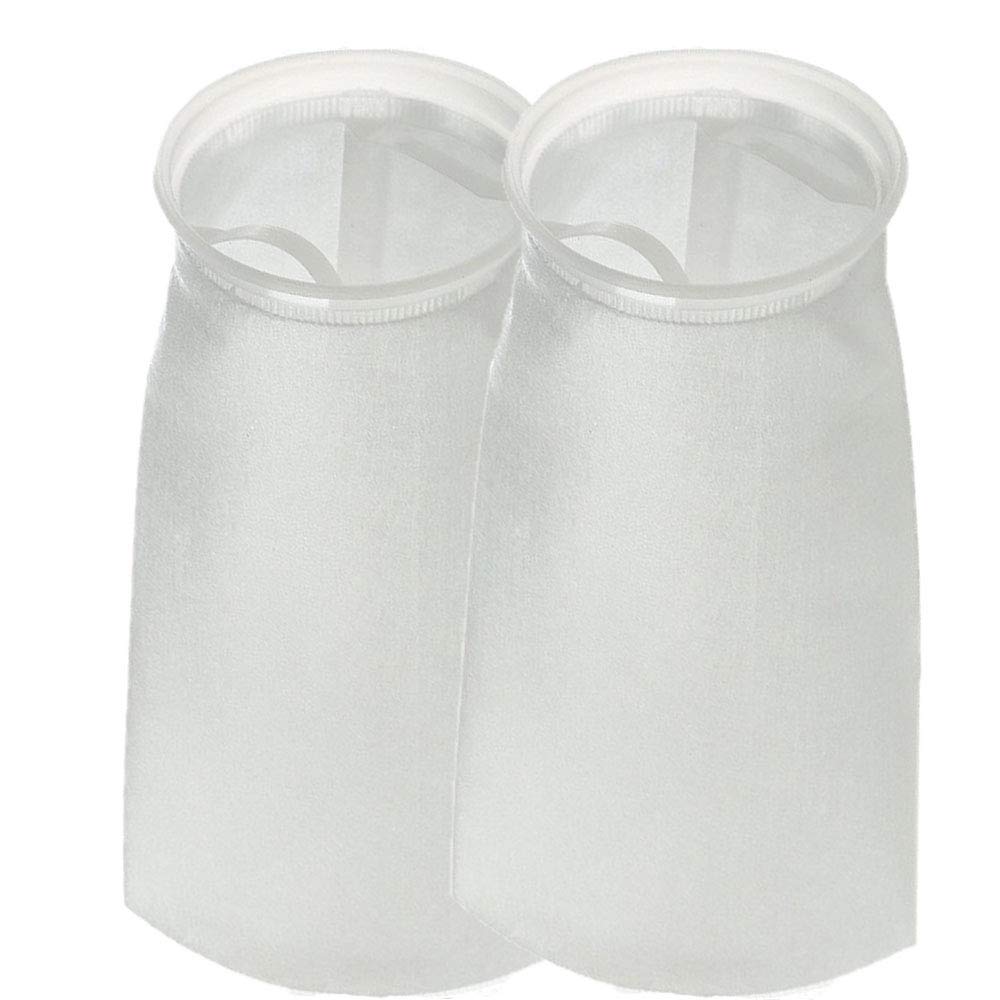 7 Inch Ring Liquid Filter Socks 5 Micron - by 18 Inch Long - 2 Pack - Felt Filter Bags for Industrial, Aquarium Sump, Pond, Reef Tank, Chemicals