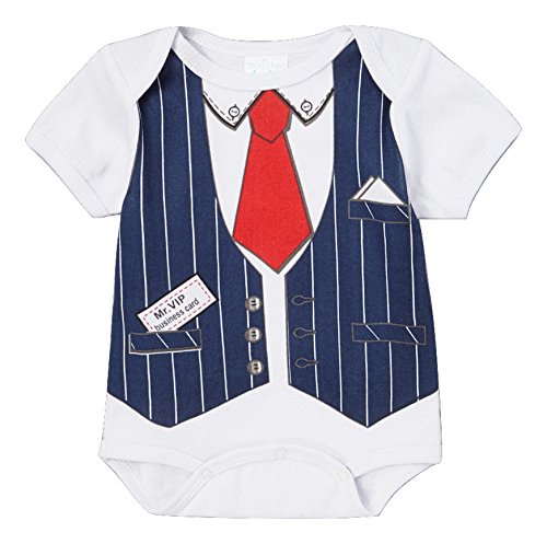 'Mr. Vip' Infant Baby Boys Businessman Future Boss Costume Creeper