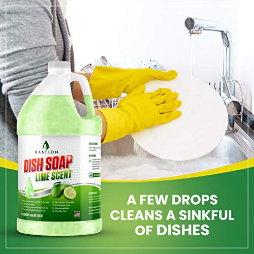 Dish Soap Liquid Dishwashing Degreaser & Detergent Zesty Lime