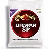 Martin MSP6050 SP Lifespan 80/20 Bronze Custom Light Acoustic Guitar Strings