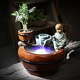 Rockery and water fountain ornaments home wind turbine humidifier living room bedroom Office Accessories and creative furnishings