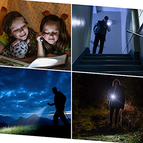 EverBrite Aluminum LED Flashlight, 3 Lighting Modes, Zoomable Adjustable Focus for Camping, Hiking, Fishing, Running, Power Outages & Emergencies, 1 AAA Battery Included