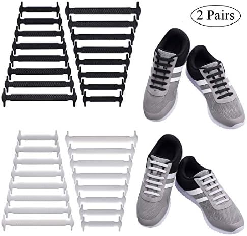 Uniqhia No Tie Shoelaces Kids Adults - Multicolor Fashion Sports Fan Shoelaces - Fits Most Types Shoes - Sneaker Boots, Board Shoes Sport Shoes Leisure Footwear
