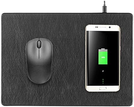 Wireless Charging Mouse Pad, 2 in 1 Mouse Pad/Mat With Qi Wireless Charger for iPhone X iPhone 8 / 8 Plus Samsung Note 8/S8/S7/S6/Edge,Nexus 5/6/7