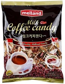 Korean Melland Fresh Milk and Coffee Flavored Hard Candy 100g (12 Pack)
