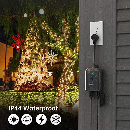 Smart Dimmer Plug, WiFi Plugin Outdoor Dimmer with 2 Sockets
