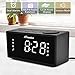 iTronics Upgraded Version LED Dual Alarm Clock Radio with USB Charging, Digital AM/FM Radio, Snooze, Brightness Control and Battery Backup Functions,12/24 Hours Display