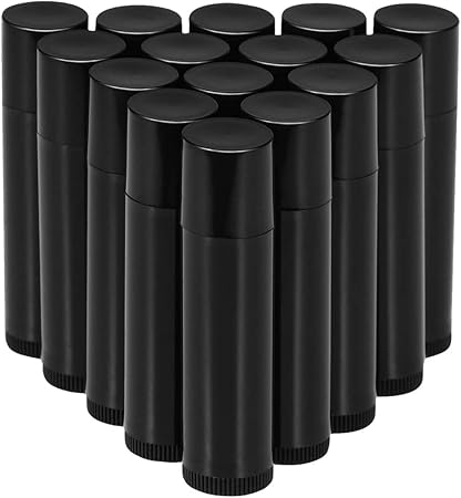 Amazon Co Jp Frcolor リップ クリーム チューブ リップ容器 5g 回転式 口紅チューブ 手作り口紅容器 ミニ 詰め替え ボトル 25本セット ブラック ホーム キッチン