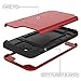 WeLoveCase iPhone 6/6s Wallet Case Defender Wallet Design with Hidden Back Mirror and Card Holder Heavy Duty Protection Shockproof 3 in 1 All-Round Armor Protective Case for iPhone 6 6S - Red