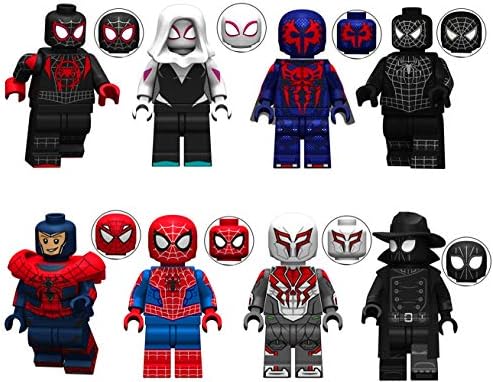 TEJRIFE 8 Pieces Minifigures Super Heroes Set Building Blocks Action Figures Toy, Kids Gift ztos