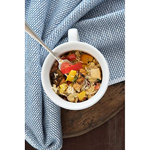 Corningware 20Ounce Oven Safe Meal Mug with Vented Lid, French White